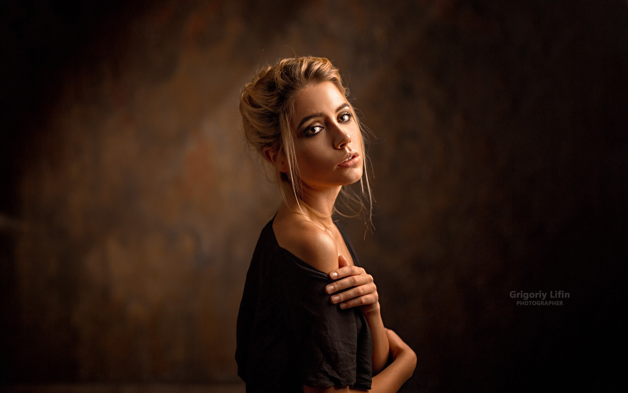 Обои women Ksenia Kokoreva blonde Grigoriy Lifin portrait на