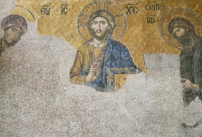 mosaic, 13th century, Hagia Sophia, Istanbul, Turkey