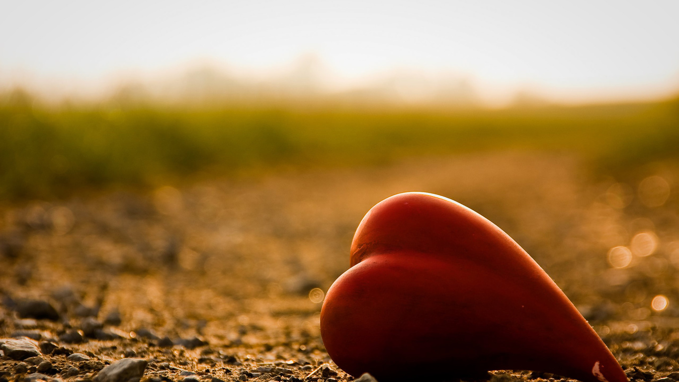 wallpapers soil, blur, light a heart, love, photo