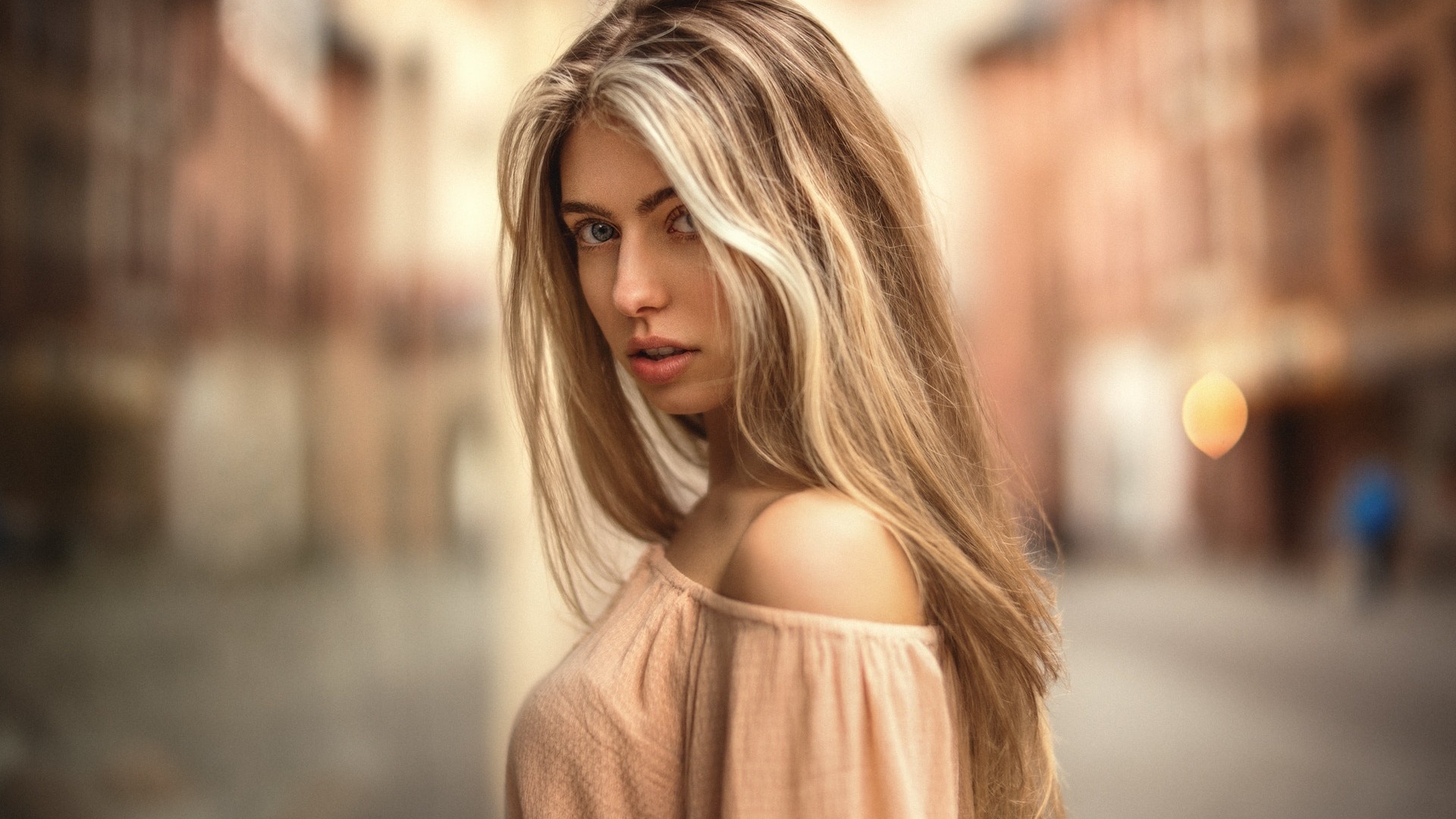 Women Martin Kuhn Blonde Portrait Depth Of Field