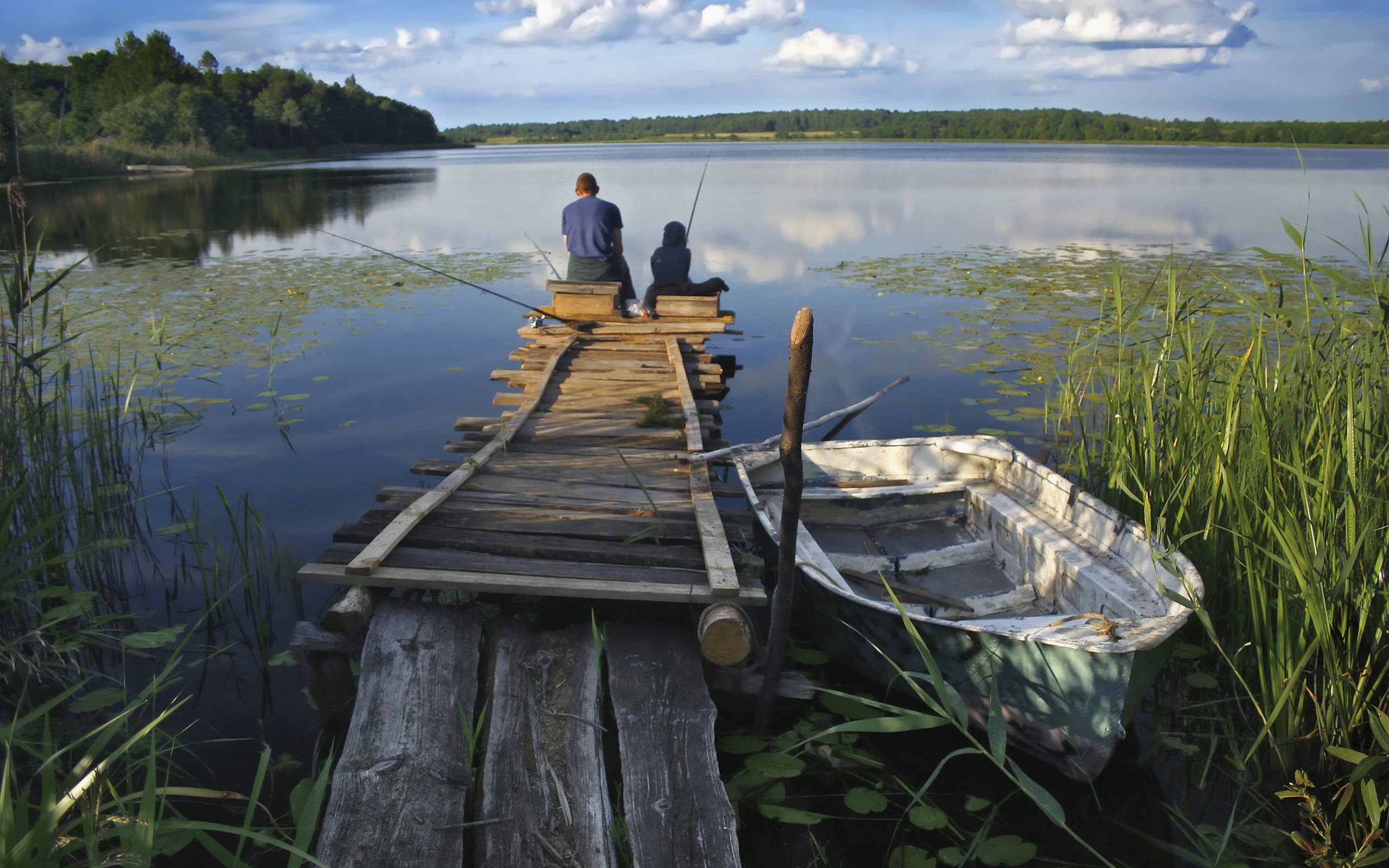 Фото Рыбаки Река