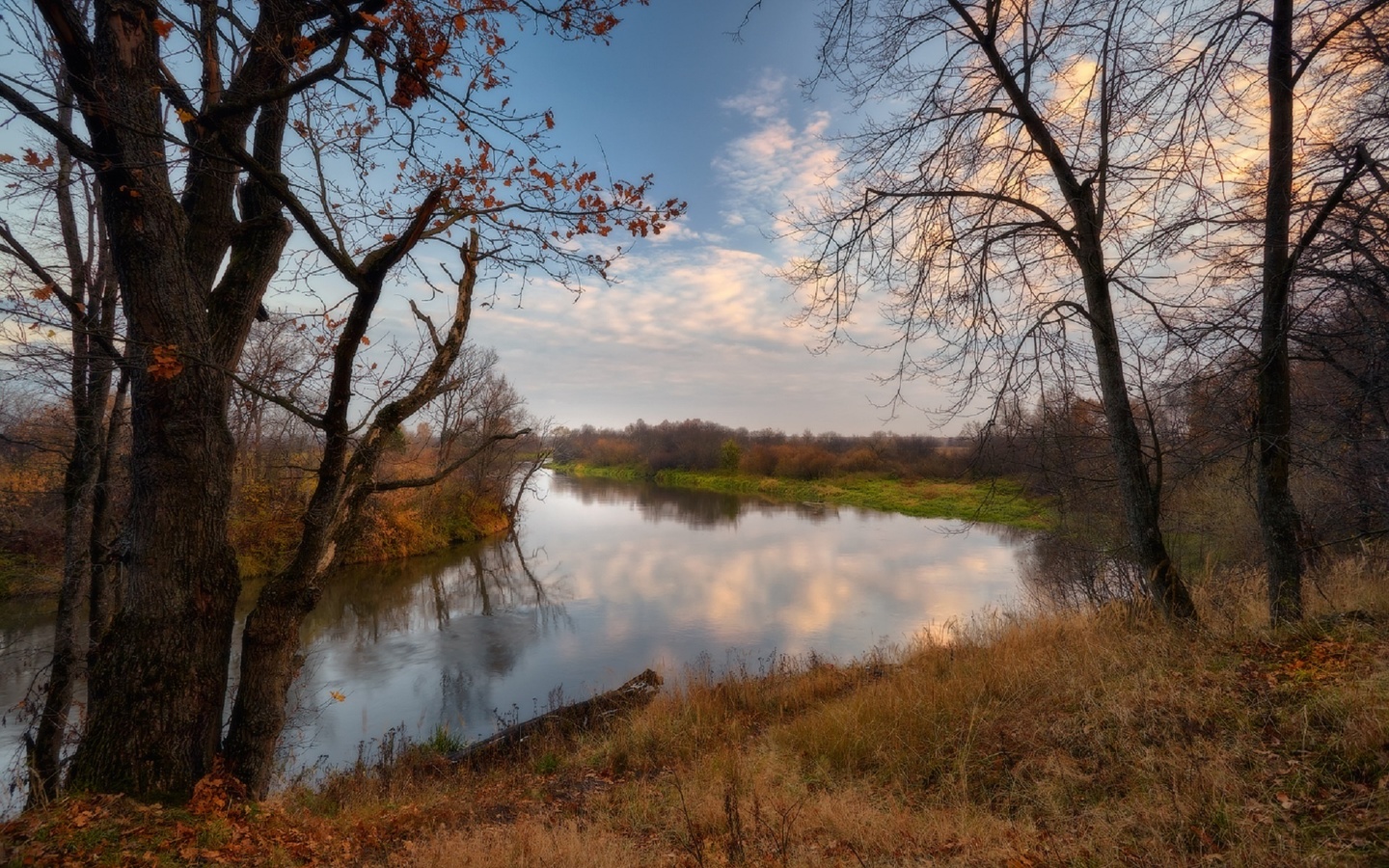 Фото Подписать Осень Вечер Река