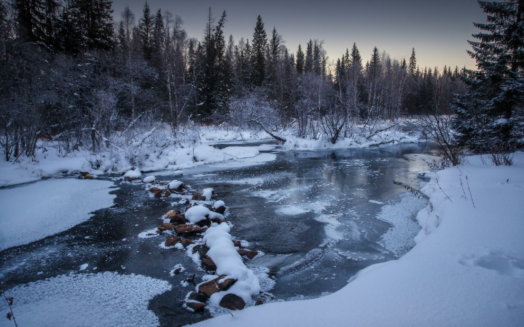 река урал зимой