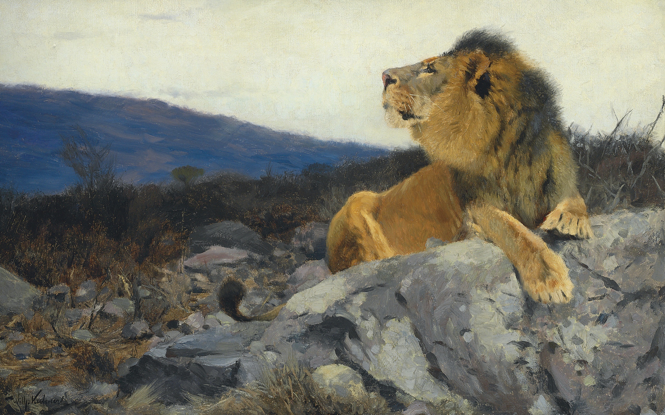 Вильгельм Кунерт (1865-1926) - львы.