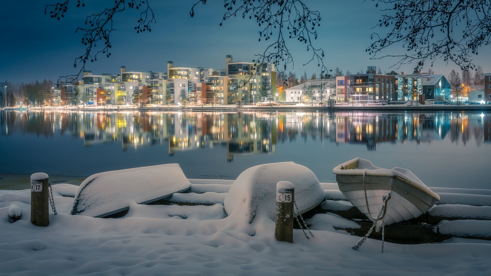 Финляндия Хельсинки природа зимой