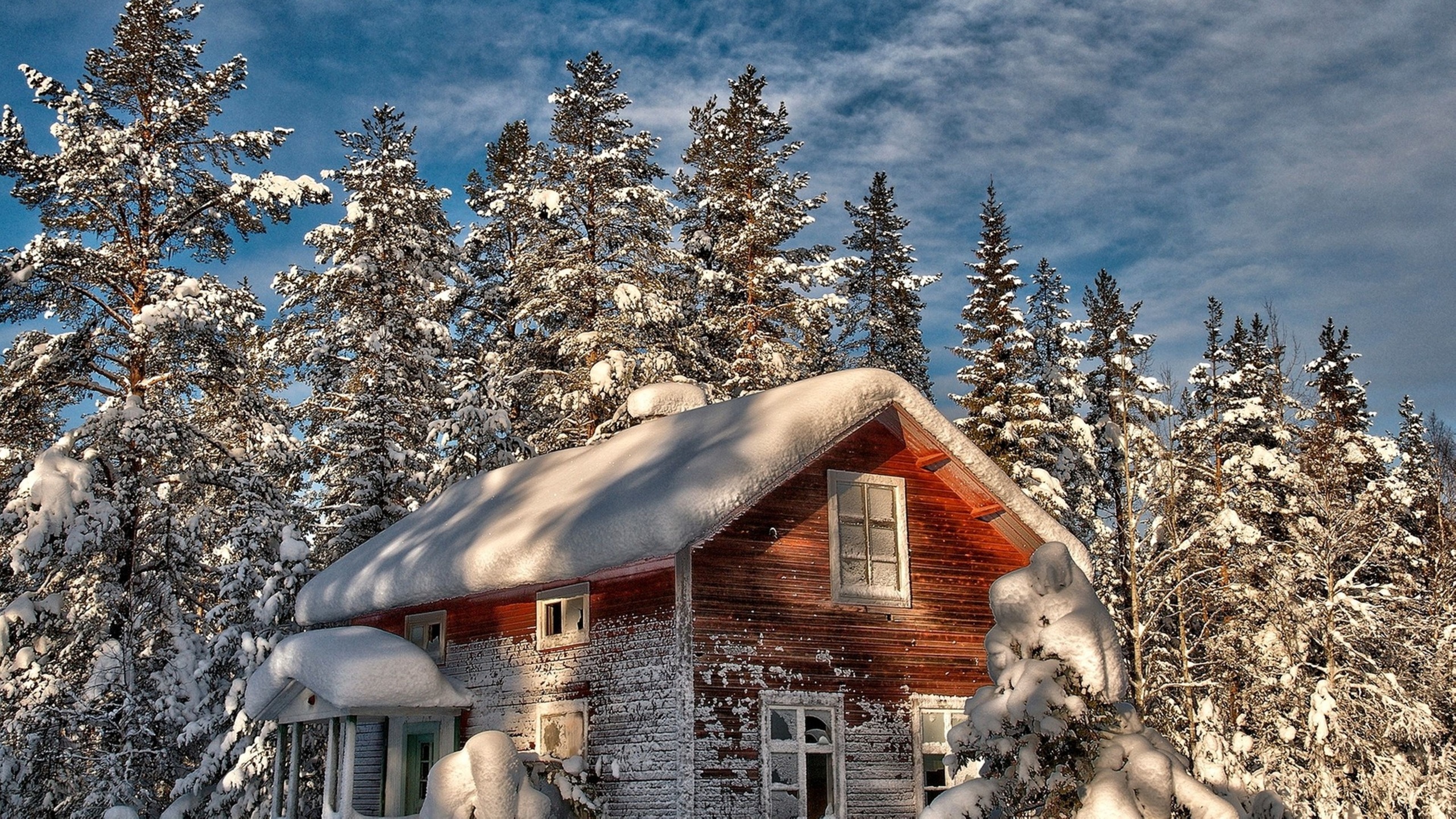 зимние дома красивые картинки