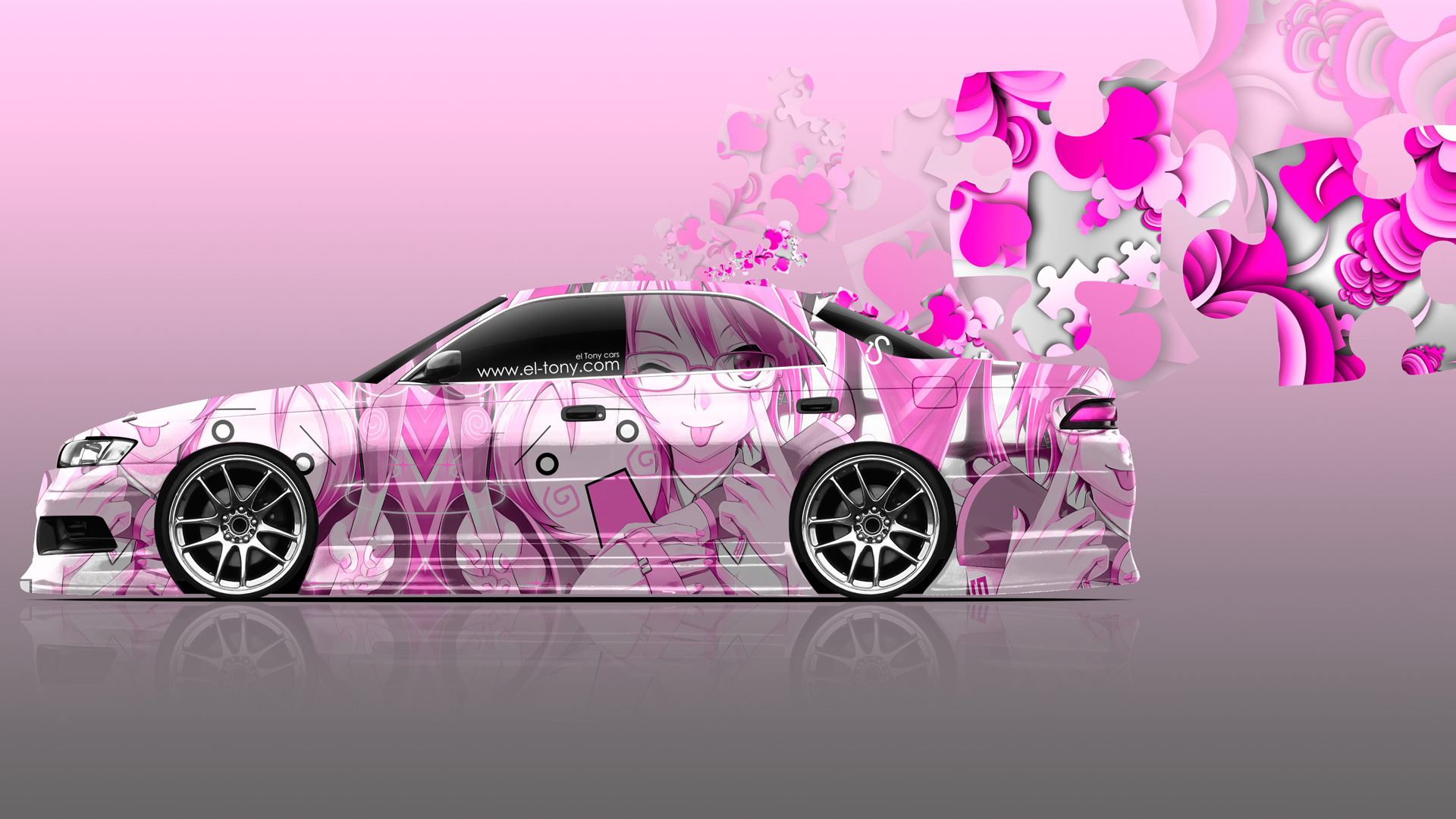 Tony Kokhan Toyota Mark Jzx Jdm Anime Girl Aerography El Tony Cars Photoshop