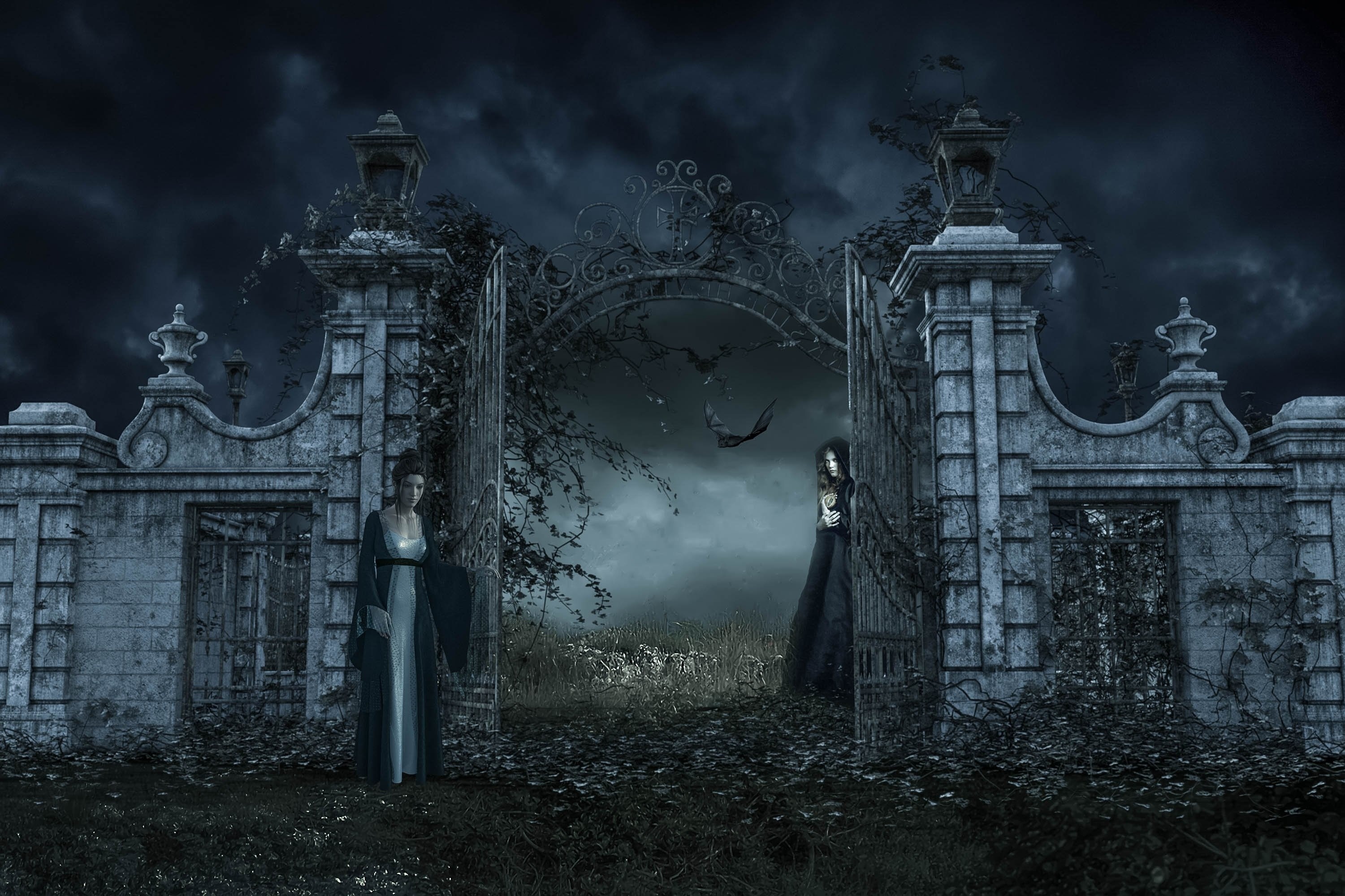 Ворота на кладбище