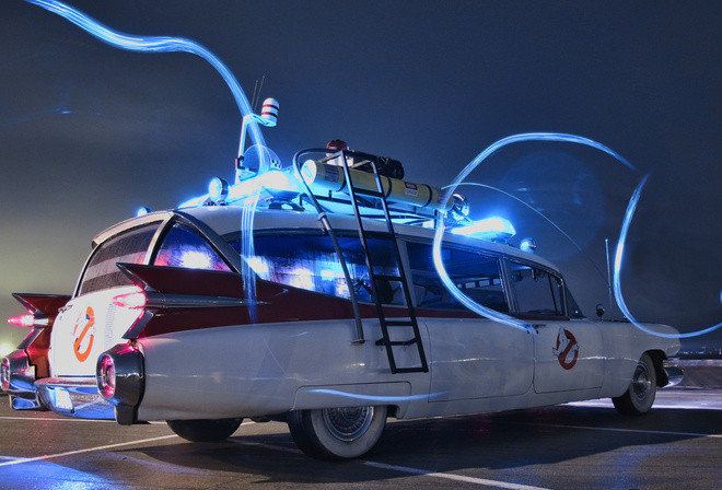 Ghostbusters, cadillac miller meteor, ecto-1,   