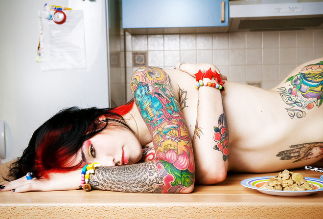 tattoo, pin up, , Suicide, girls, ,  , , , 