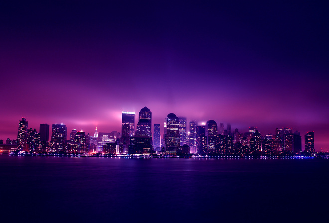 , city, manhattan, , night, New york, , , 