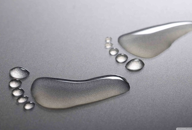 liquid, footprint, water