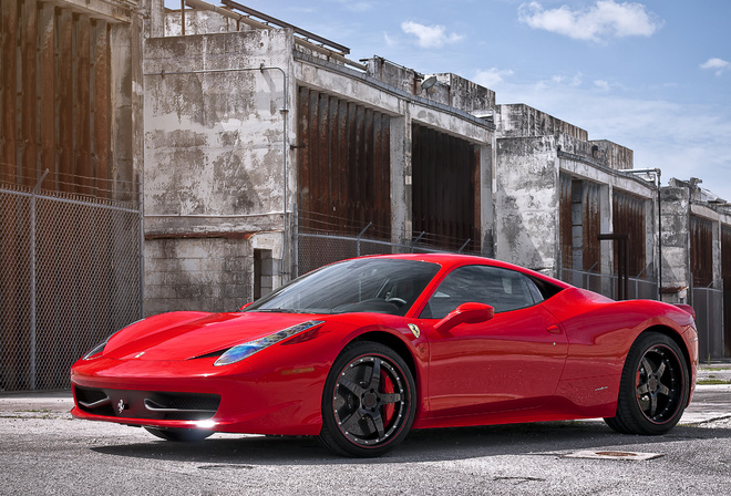 red, , ferrari, 458 italia, 