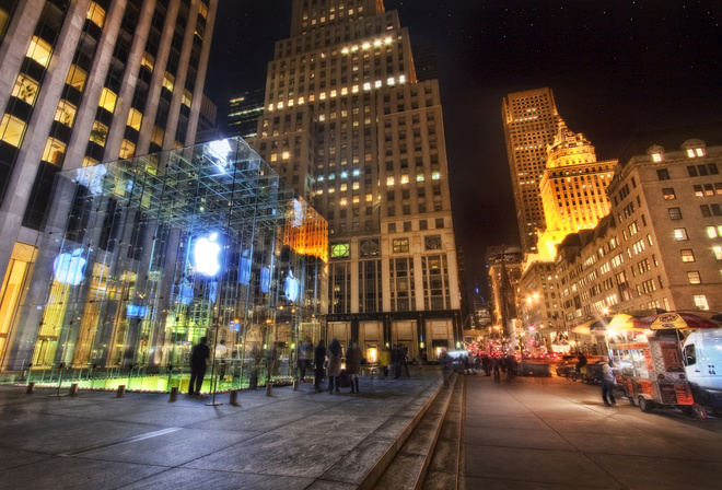 New york, fifth avenue, apple store, manhattan, , usa, -, nyc