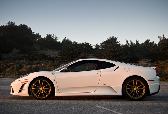 , 430 , ferrari, f430 scuderia, white