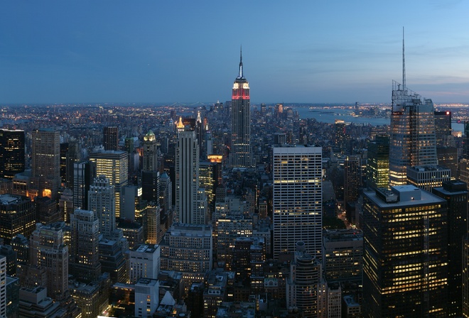 empire state building, New york, . 