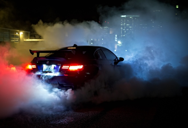 , m3, smoke, night, , Bmw, , , blue, , e92