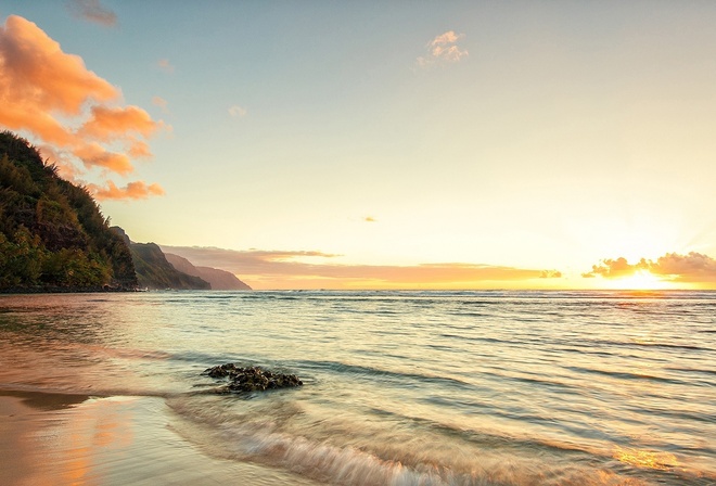 Napali, beach, sun