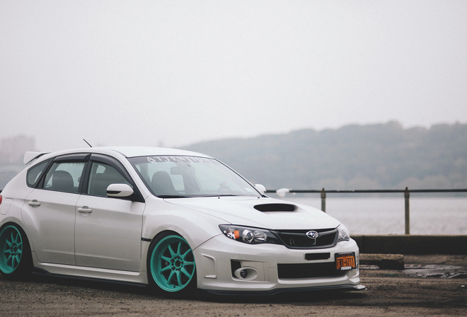 impreza, Subaru, , white, , sti