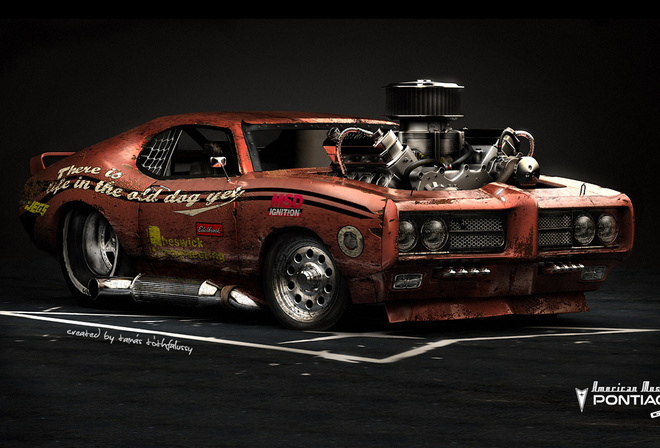 Pontiac GTO, American Muscle, Hot Rod, Car