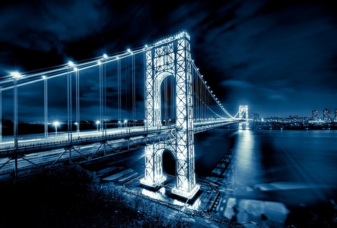 new jersey, manhattan, George washington bridge,   