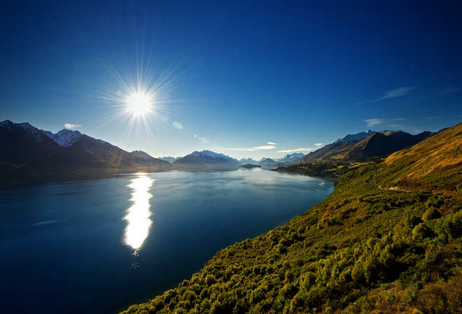 Lake wakatipu,  , new zealand, , , 