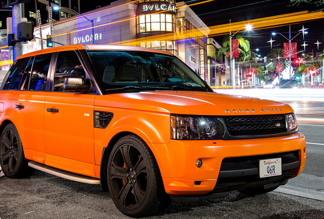 orange, sport, Land rover, matte,  , , 