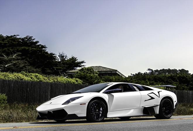 , , white, Lamborghini, murcielago, , lp670-4 sv