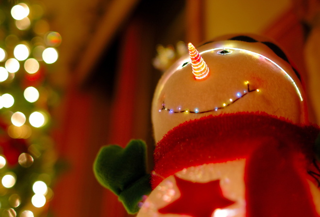 snowman, Christmas Tree, decoration