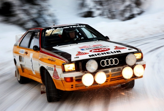 car, Car, snow, quattro, group b, rally, speed, wallpapers, , light, audi