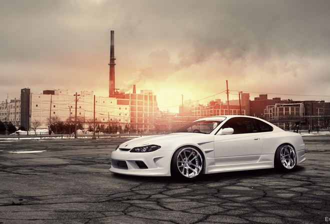 , Nissan, , white, , , , front, s15, silvia