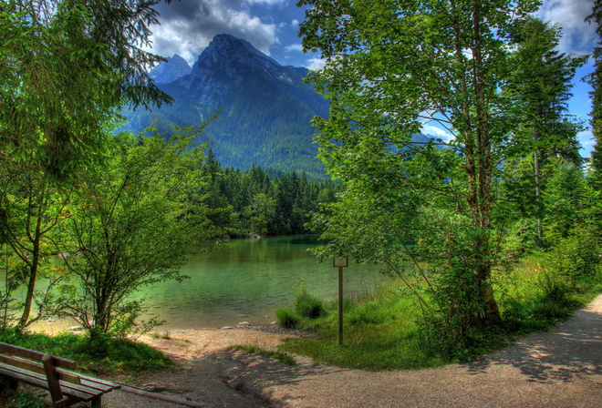 , , , Ramsau bei Berchtesgaden, , HDR, , 