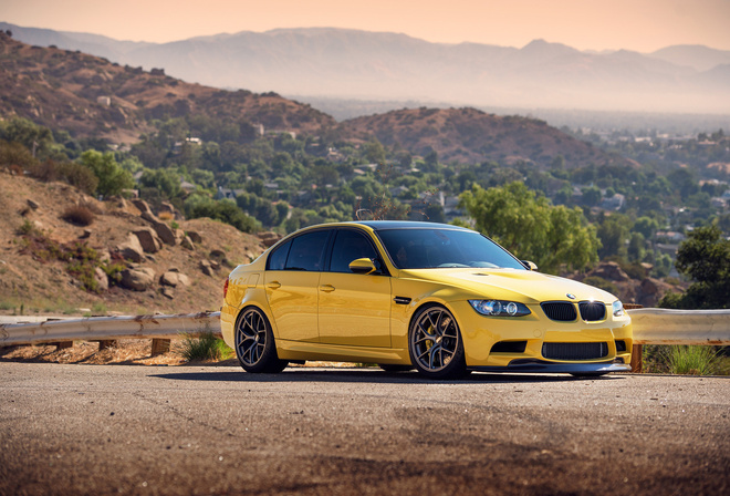 , yellow, , bmw, , m3, , front, e90