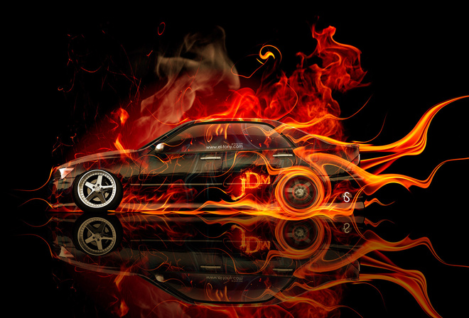 Tony Kokhan, Toyota, Altezza, JDM, Fire, Car, Orange, Black, Flame, Abstract, el Tony Cars, Photoshop, HD Wallpapers, Design,  , , , , , , , , , , ,  , , , , 20