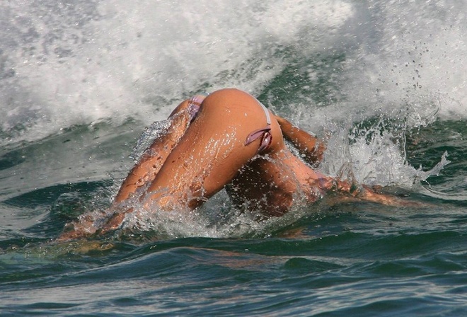 ocean, water, girl, bikini, hot, sexy