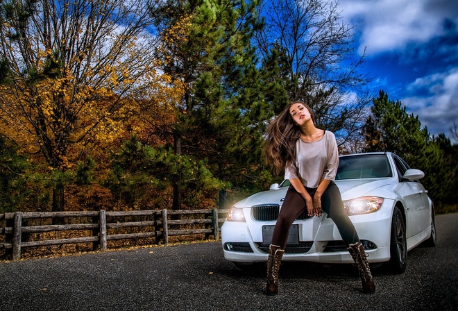 auto-girl, BMW, 3 series, ladyCar, , , , Cars, Girls, , , 