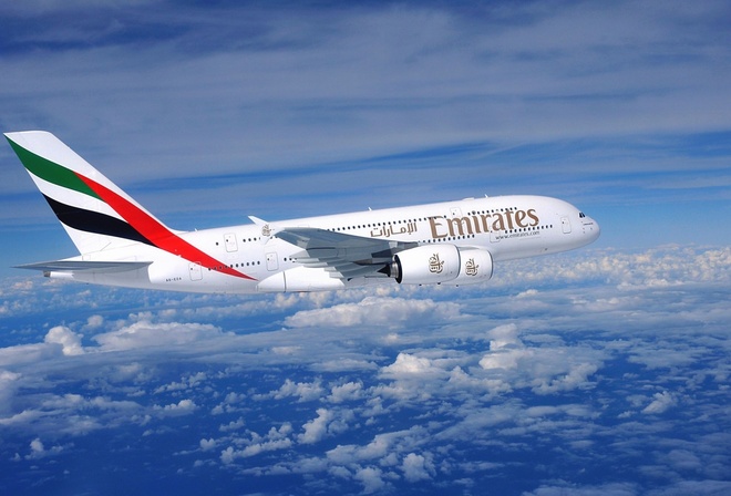 emirates, airlines, plane, fly, sky