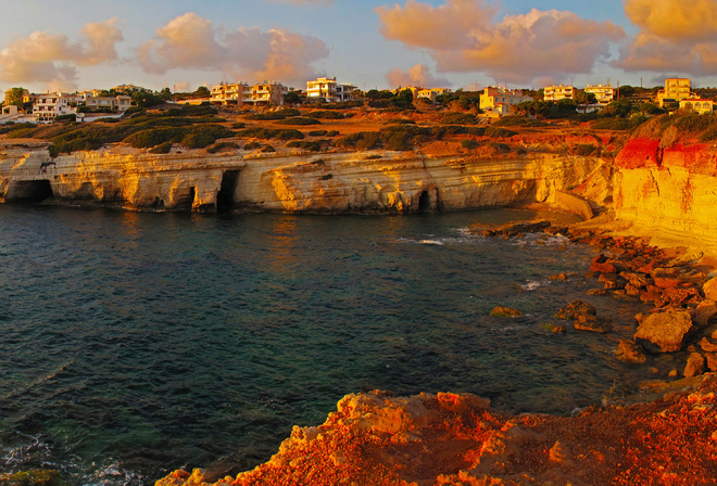 Панорама острова Кипр Обои для рабочего стола x