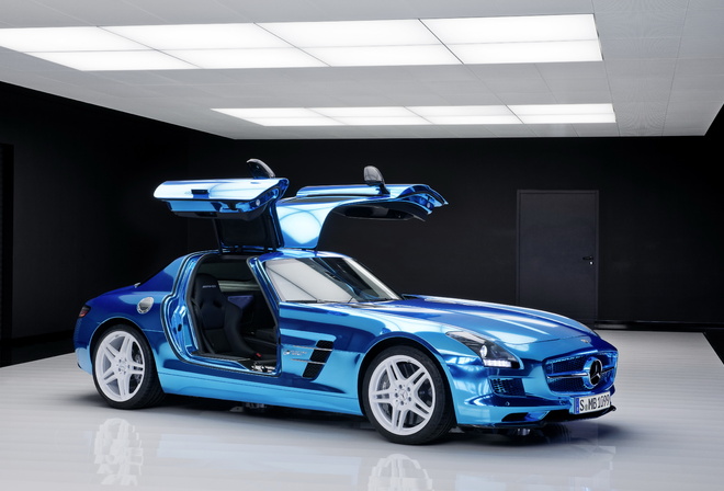 Mercedes, doors, salon, Mercedes, blue