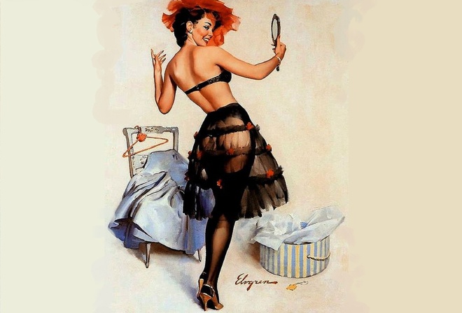 ,   ,   , by Gil Elvgren