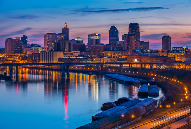 Wisconsin, Mississippi River, city