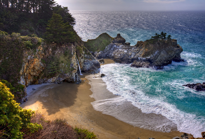 McWay , Big Sur,    State Park, McWay Falls, Big Sur, Julia Pfeiffer Burns State Park