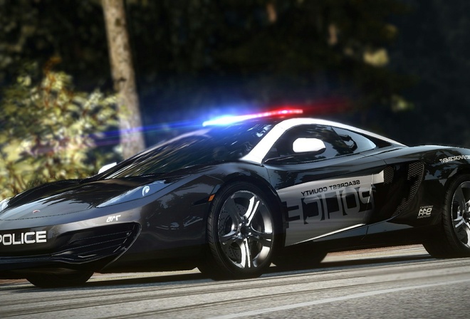 McLaren, wheelbarrow, police, cop