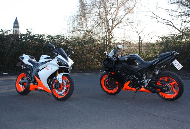 Yamaha, yzf-r1, white, black, bikes, supersport, , , , 