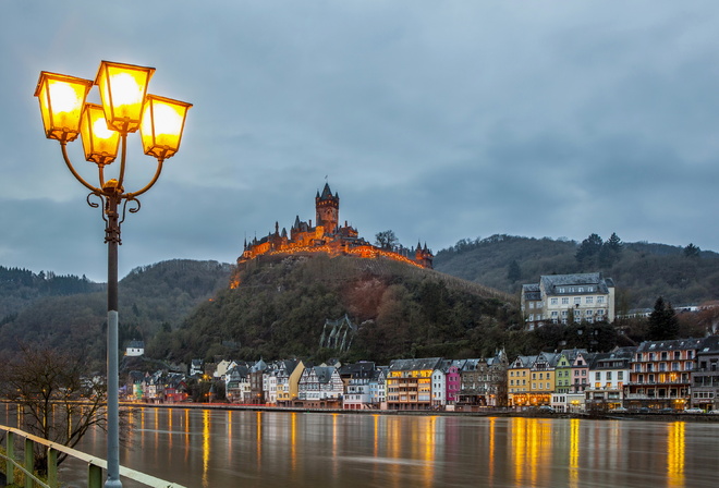 Germany, home, river, sky, Castles