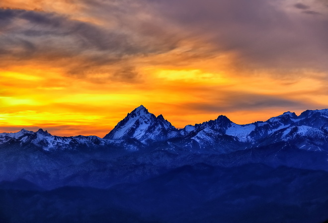 Table Mountain, sunset, dusk, Fire and Ice