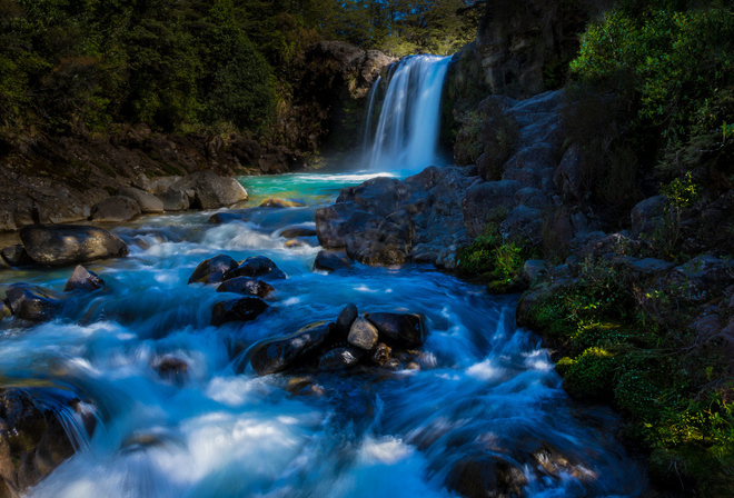 Tawhai Falls, Tongariro National Park, New Zealand,   ,  , , 