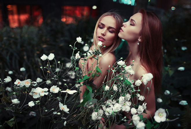 Beautiful, Beauty, Girl, Flowers, Model, Gorokhov, Hair, Lips, Paris