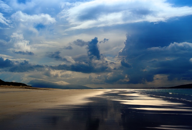 sea, Pacific, Ocean, mountains, evening, clouds, sky, beach, reflection, nature, landscape, photography, ,  , , ,  , , , 