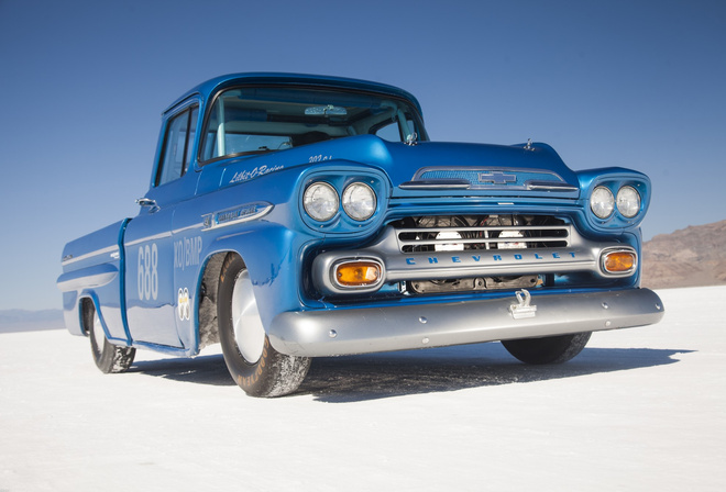 Chevrolet Apache, blue, desert, , Chevrolet